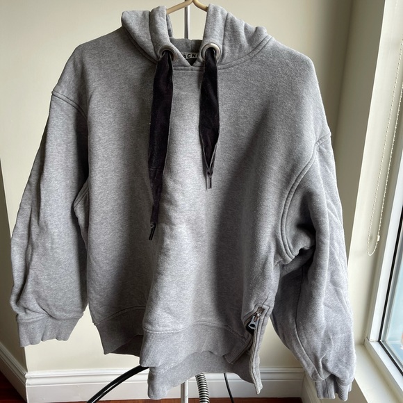 ACNE Studios Bit Double grey oversized hoodie - Picture 1 of 6